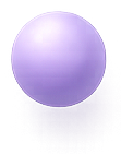 Decorative 3D purple sphere